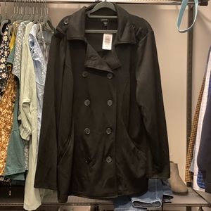 NWT Torrid Black Pea Coat